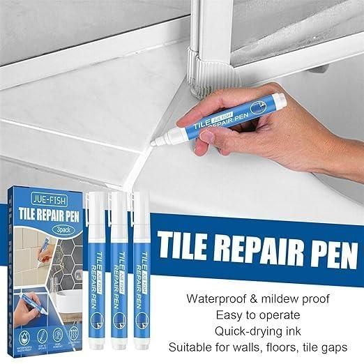 Tile Repair Pen  Grout Pen for Bathroom, Kitchen, Floor & Wall Tiles