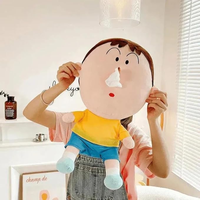 Cartoon Plush Tissue Holder Doll