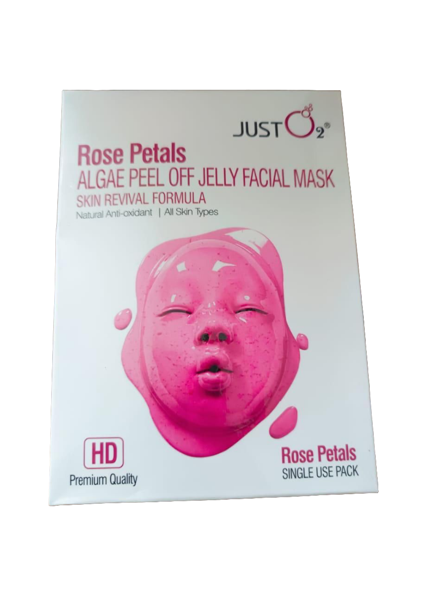 Rose Petals Algae Peel Off Jelly Facial Mask
