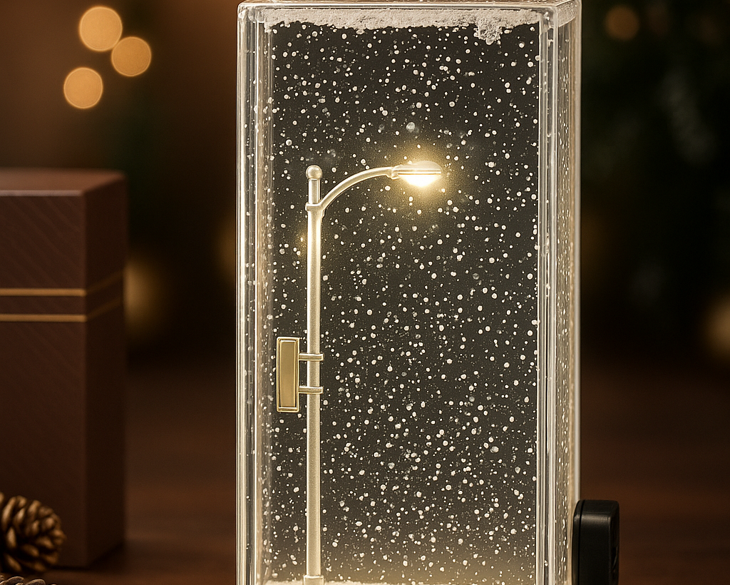 Snow Scene Light Street Lamp